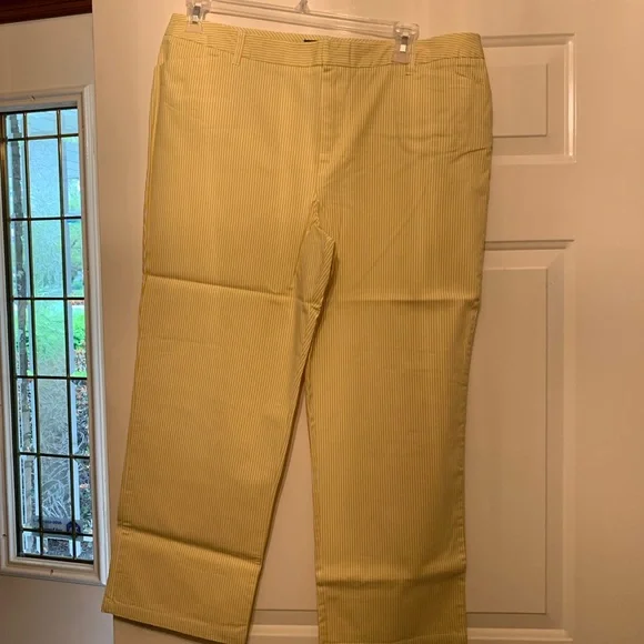 Yellow Striped Pants - Picture 1 of 8